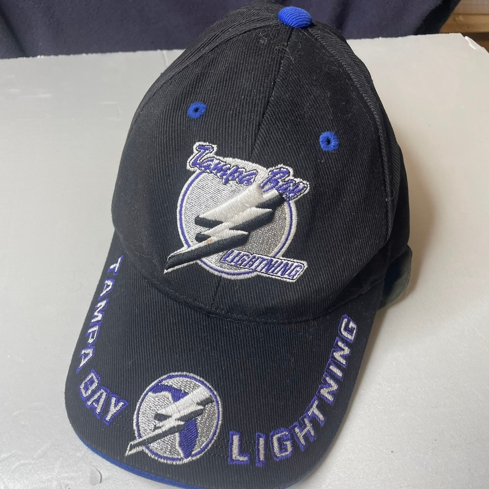 Tampa Bay‎ Lightning Embroidered Black Baseball Cap One Size Fits All Twins Ent.